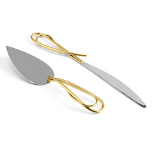 Load image into Gallery viewer, Calla Lily Cake Knife &amp; Server Set
