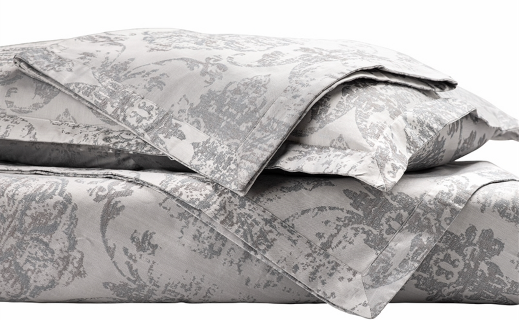 Medici Queen Duvet Ensemble - Silver/Grey