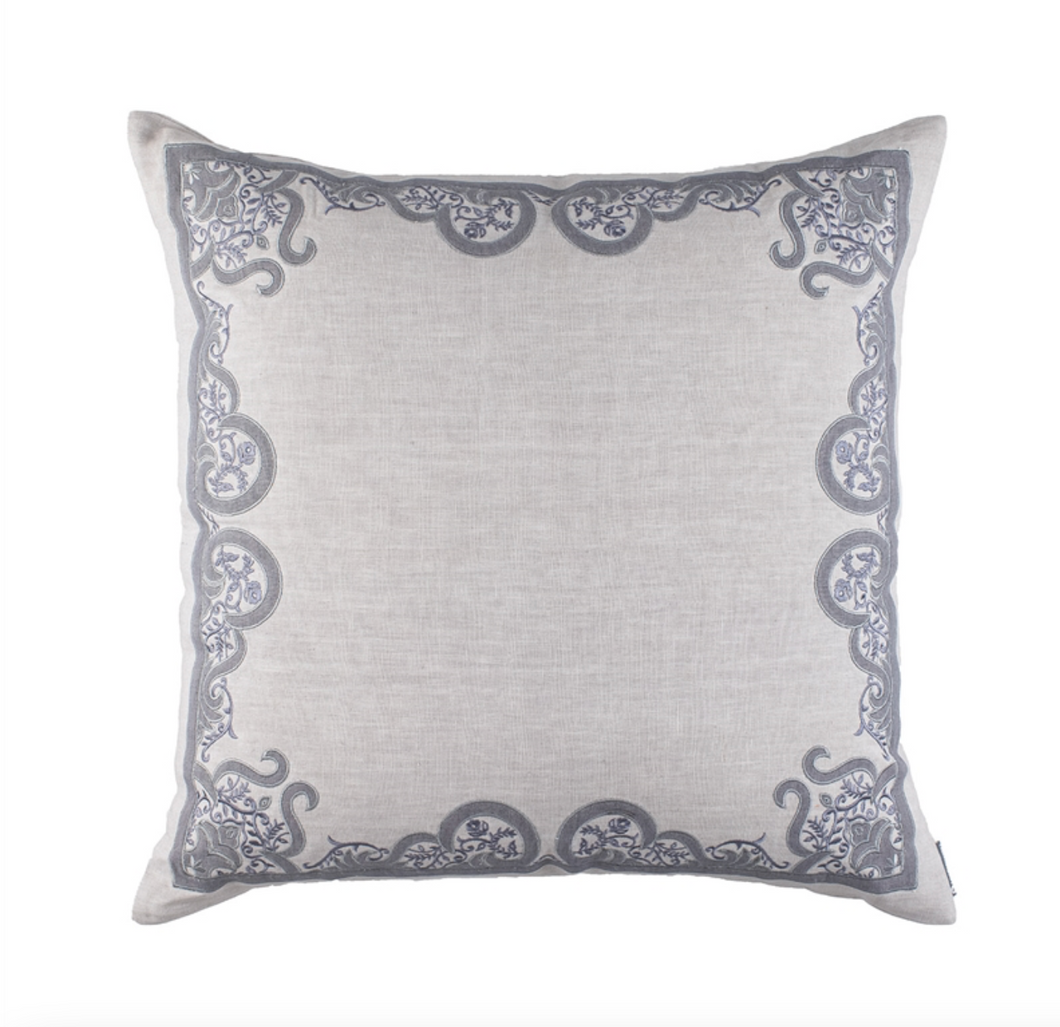 Nina European Pillow - Light/Medium Grey 28x28